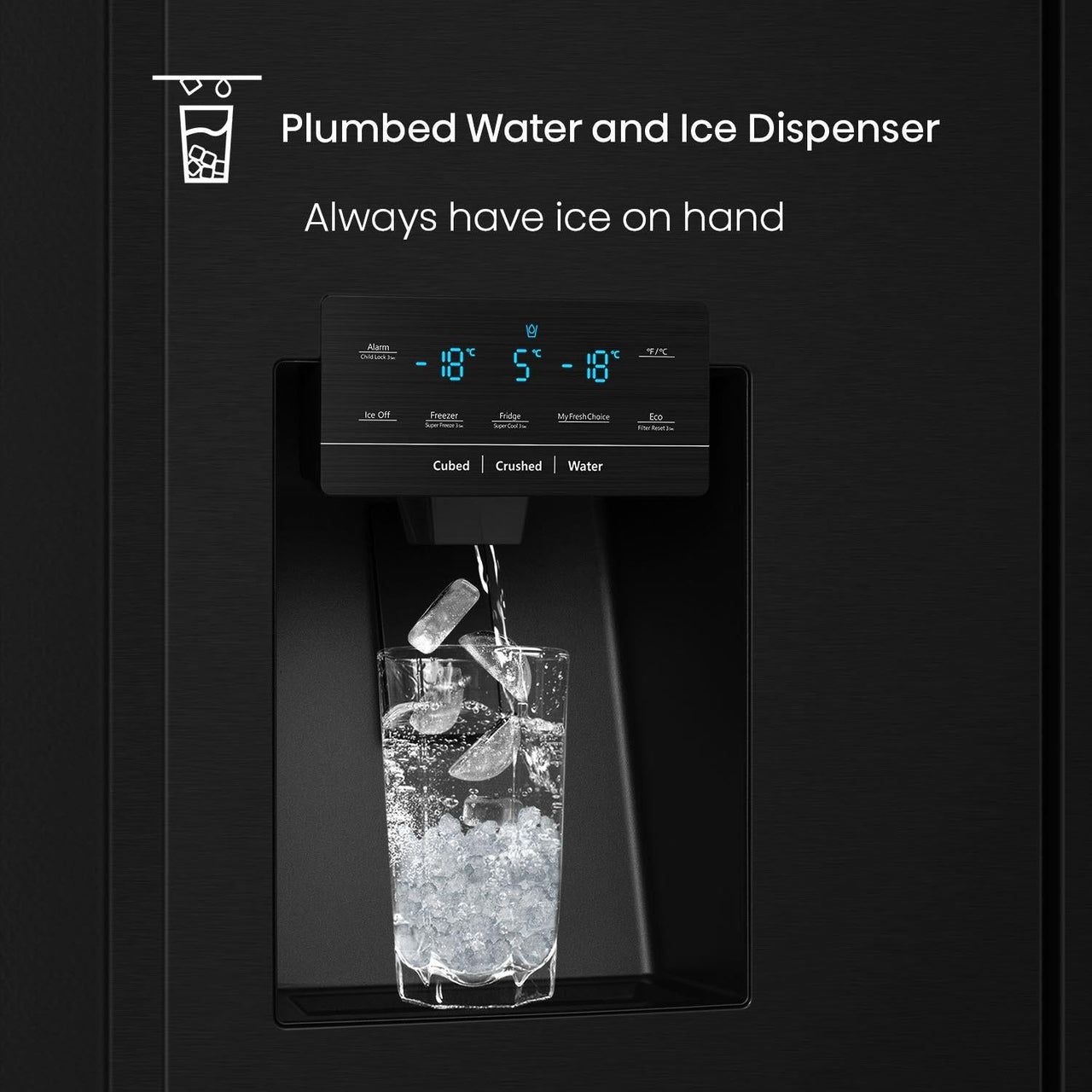 Factory second Hisense HRCD585BWB 585L French Door Fridge (Black Steel