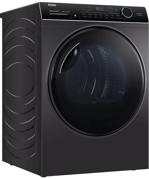 Factory second Haier 9kg Heat Pump Dryer Refresh with Steam- Black HDHP90ANB1 - Second Hand Appliances Geebung