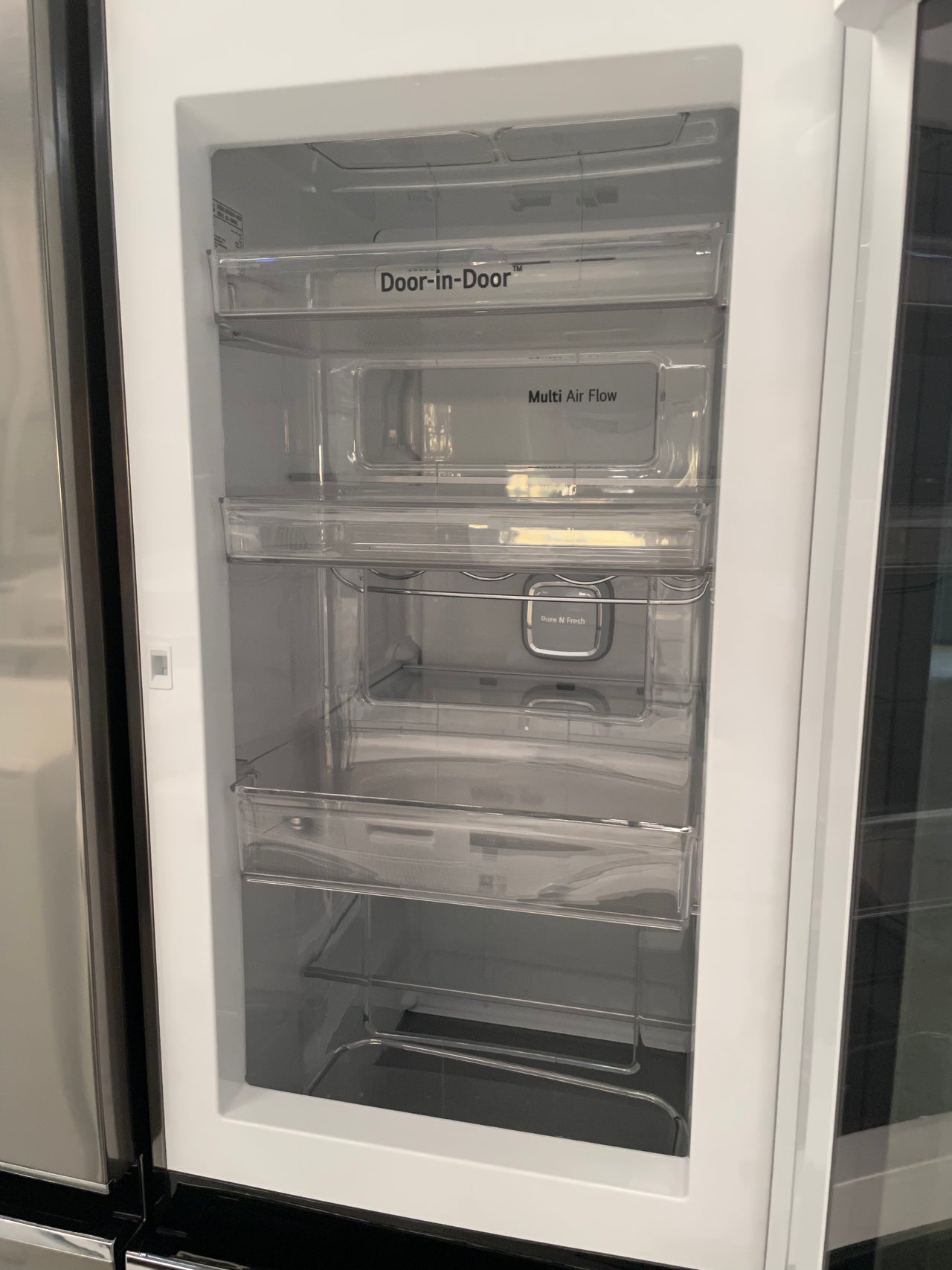 LG 680l Side by Side Fridge with InstaView Door-In-Door® in Stainless Finish GS-VB680PL - Second Hand Appliances Geebung