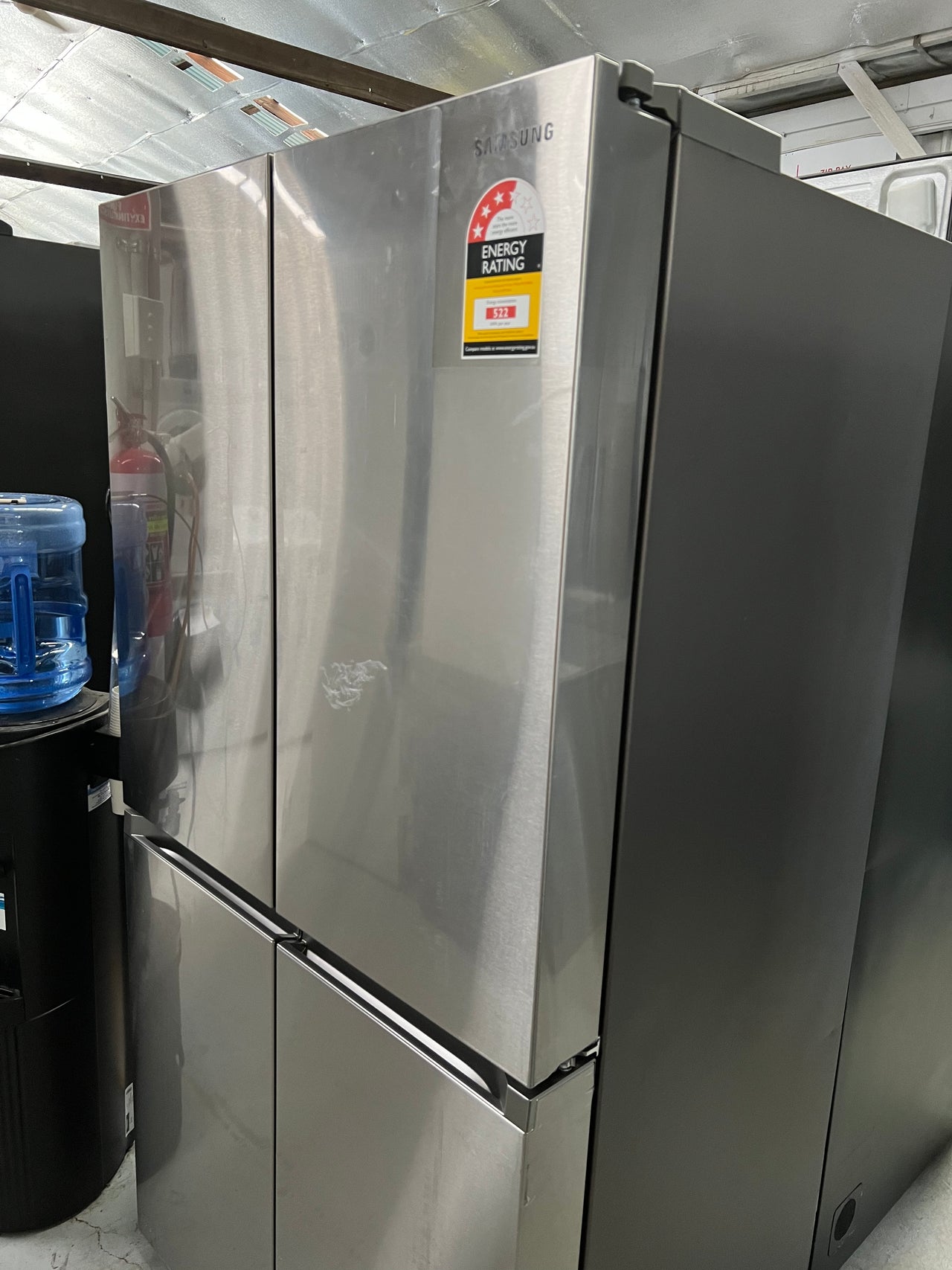 Transportation damaged Samsung 649L French Door Fridge SRF7300SA - Second Hand Appliances Geebung