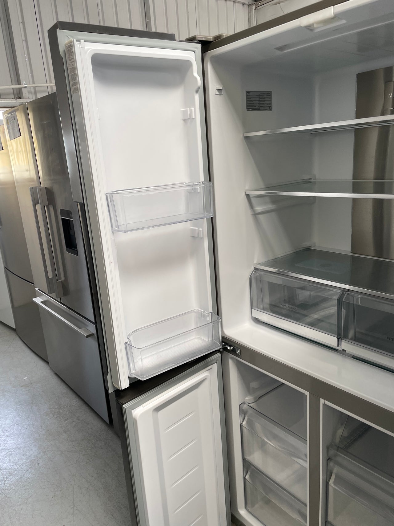 Second hand Haier 466L Quad Door Fridge with Water Dispenser Stainless