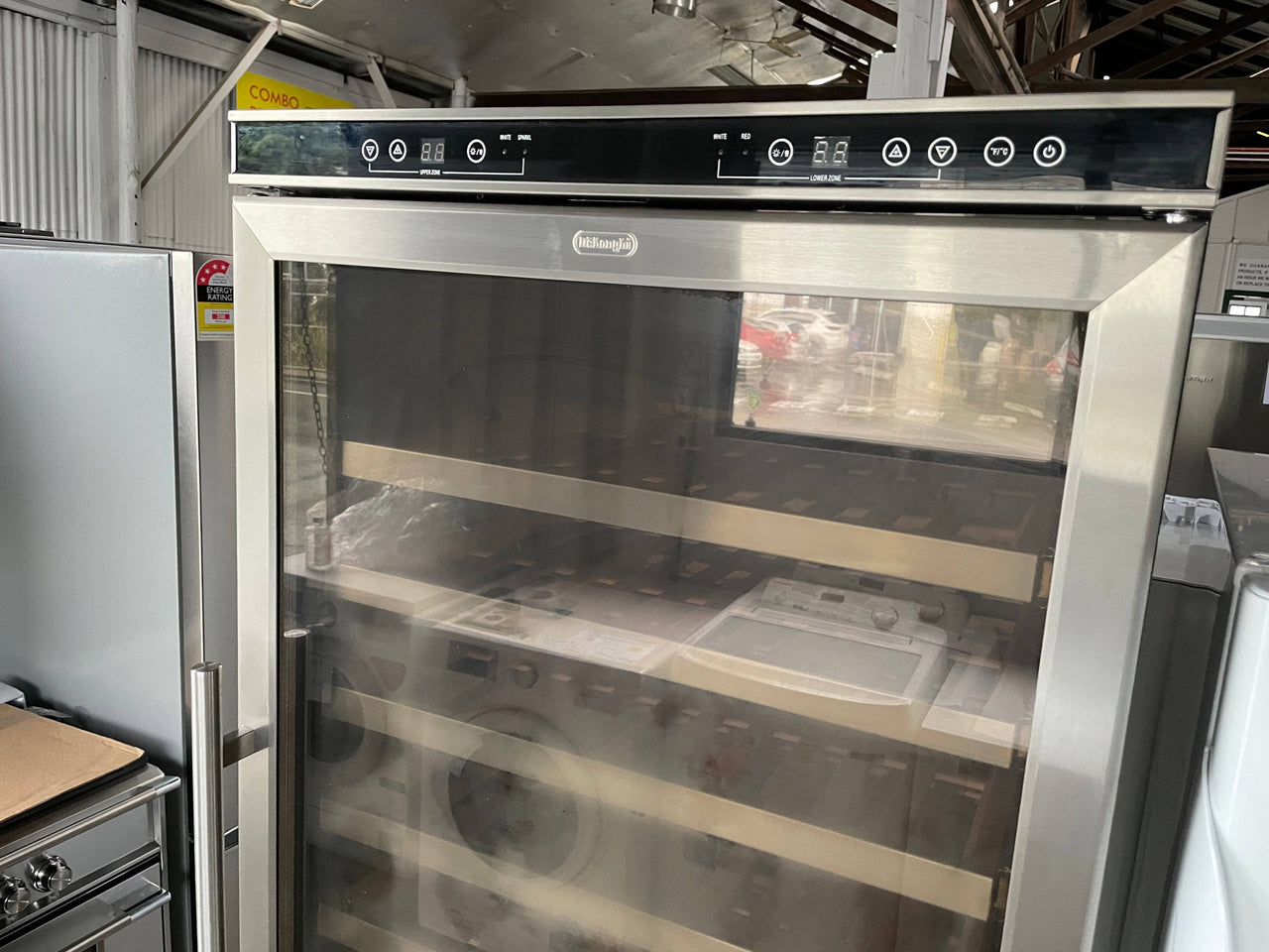 Second hand Delonghi 155 Bottle Dual Zone Wine Storage Cabinet DEWC155D - Second Hand Appliances Geebung