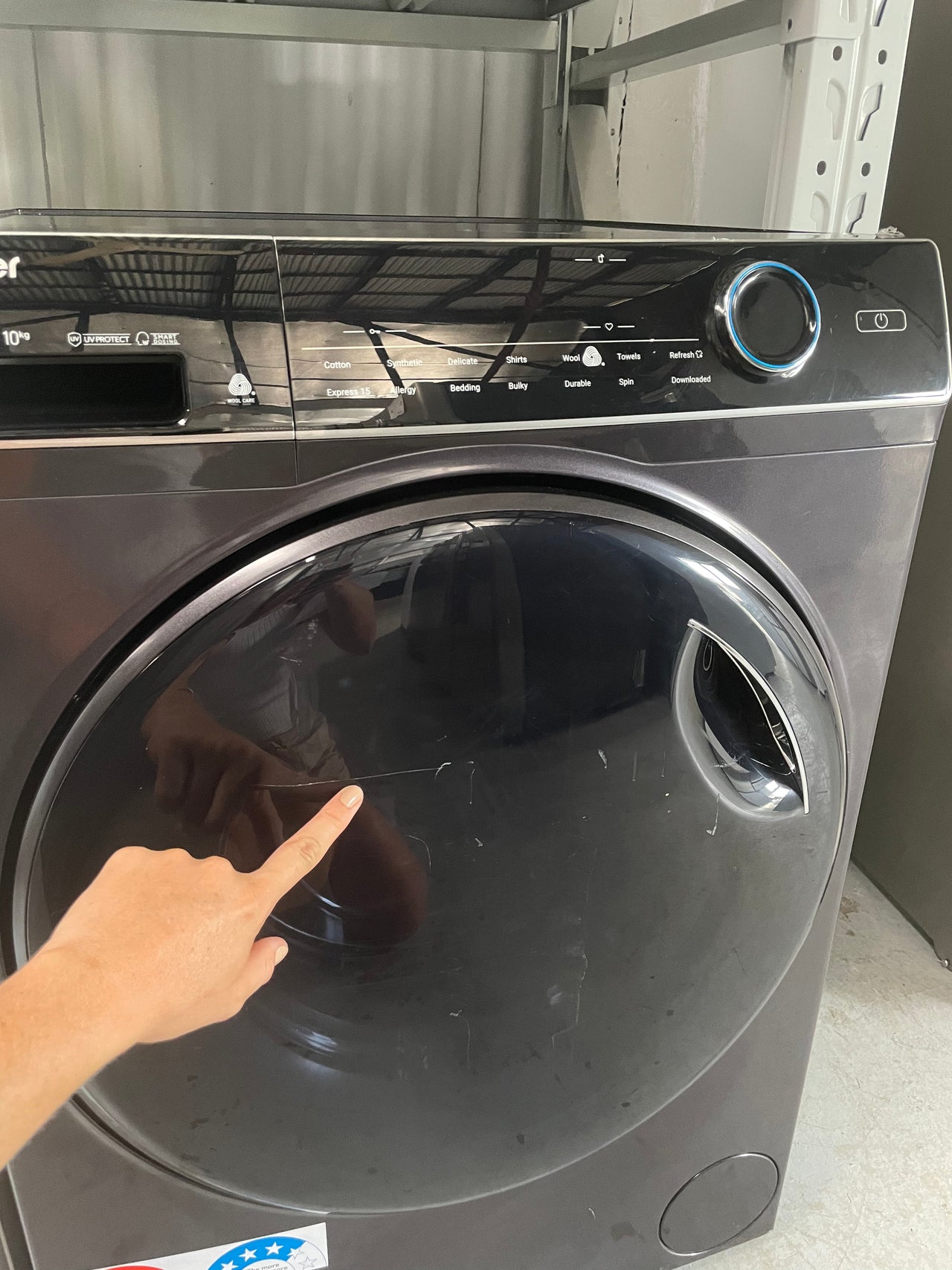 Factory second Haier 10kg Front Loader HWF10ANB1 - Second Hand Appliances Geebung