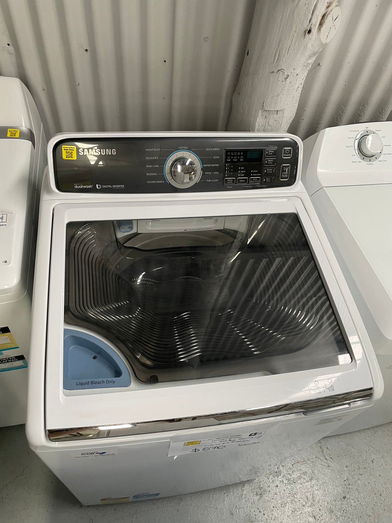 Second hand 10kg Active DualWash Top Loader WA10JJ7750GW - Second Hand Appliances Geebung