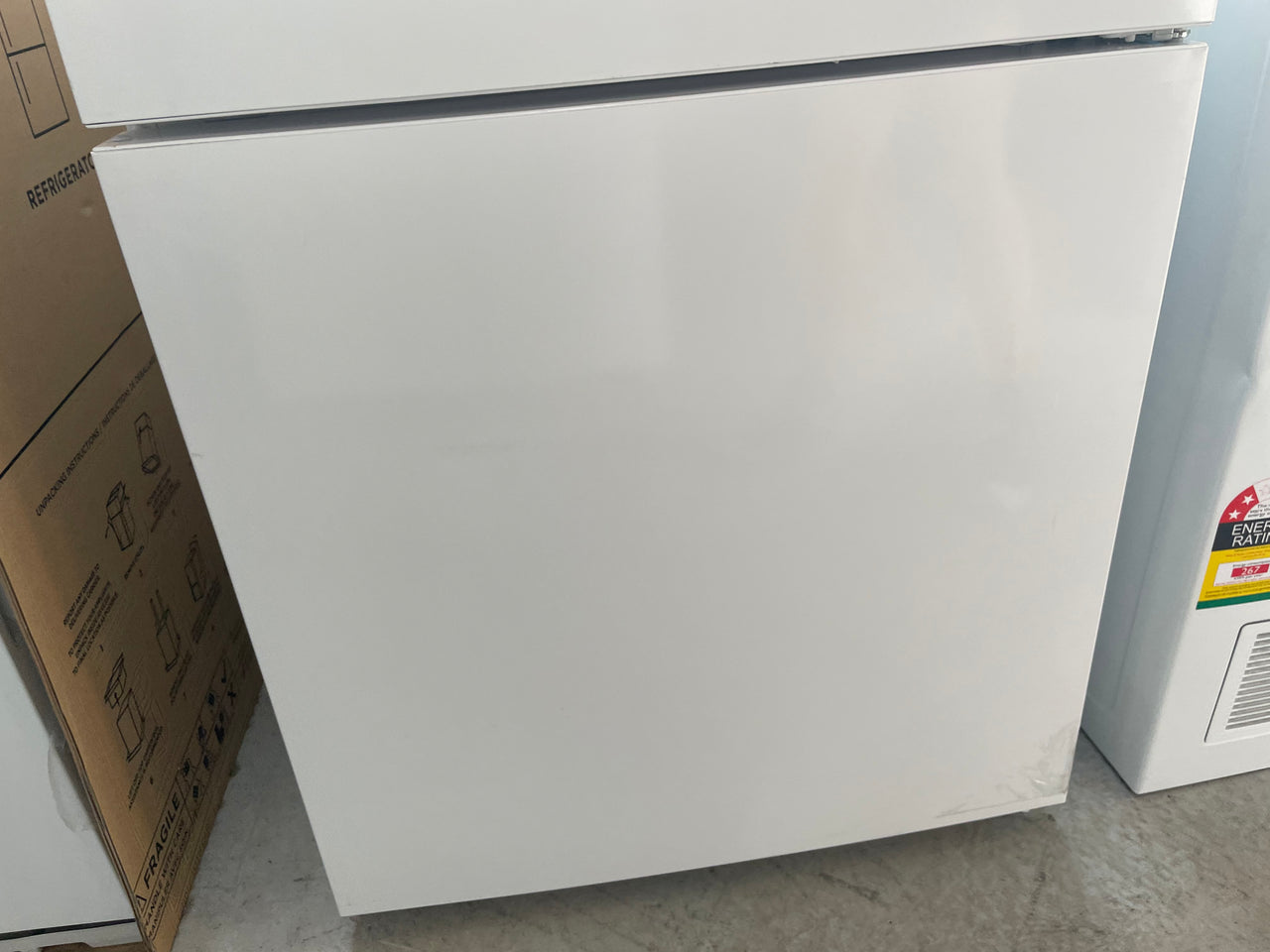 Factory second CHIQ 396 LITRE BOTTOM MOUNT REFRIGERATOR CBM396NW - Second Hand Appliances Geebung