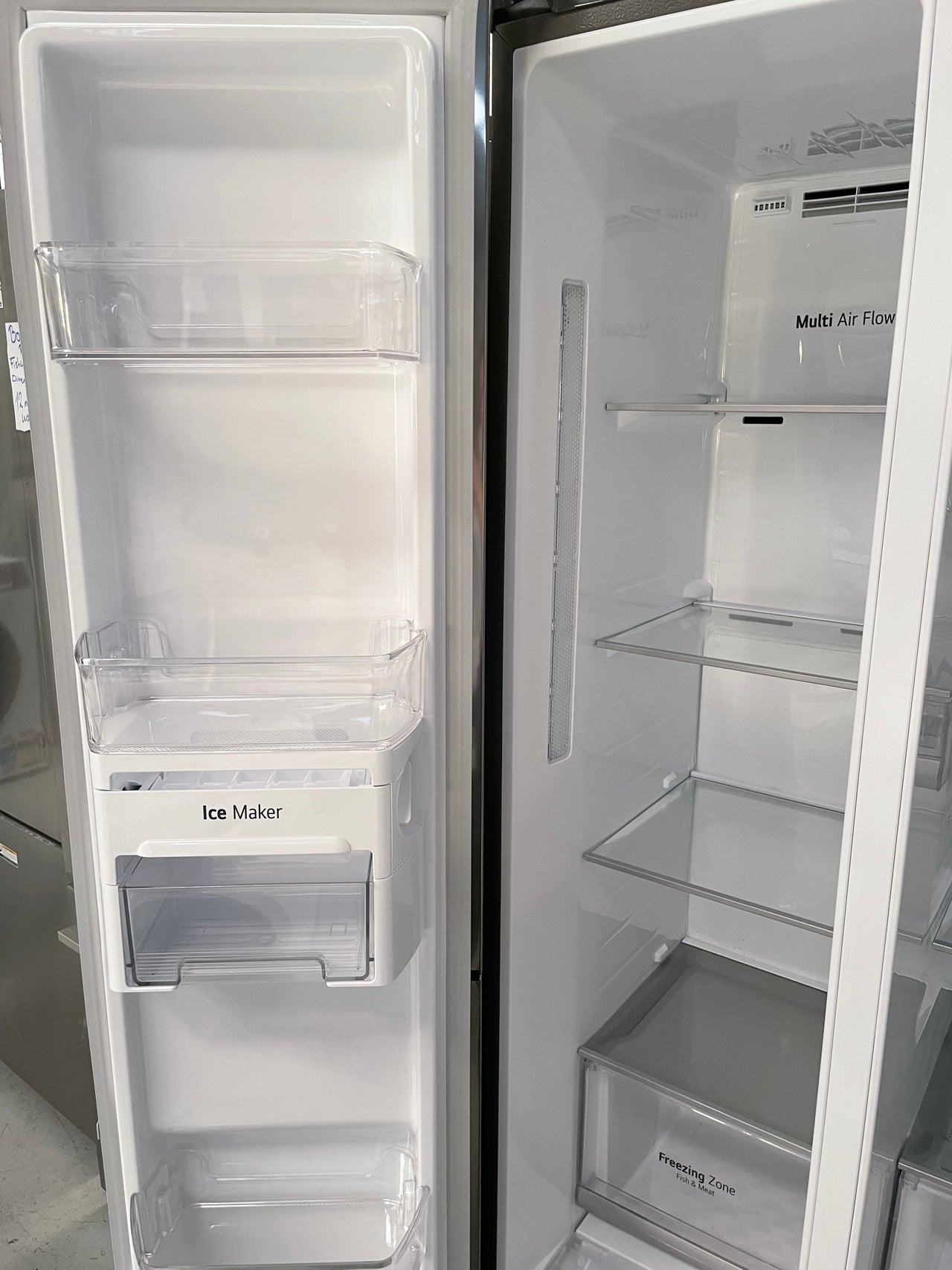 LG 680l Side by Side Fridge with InstaView Door-In-Door® in Stainless Finish GS-VB680PL - Second Hand Appliances Geebung