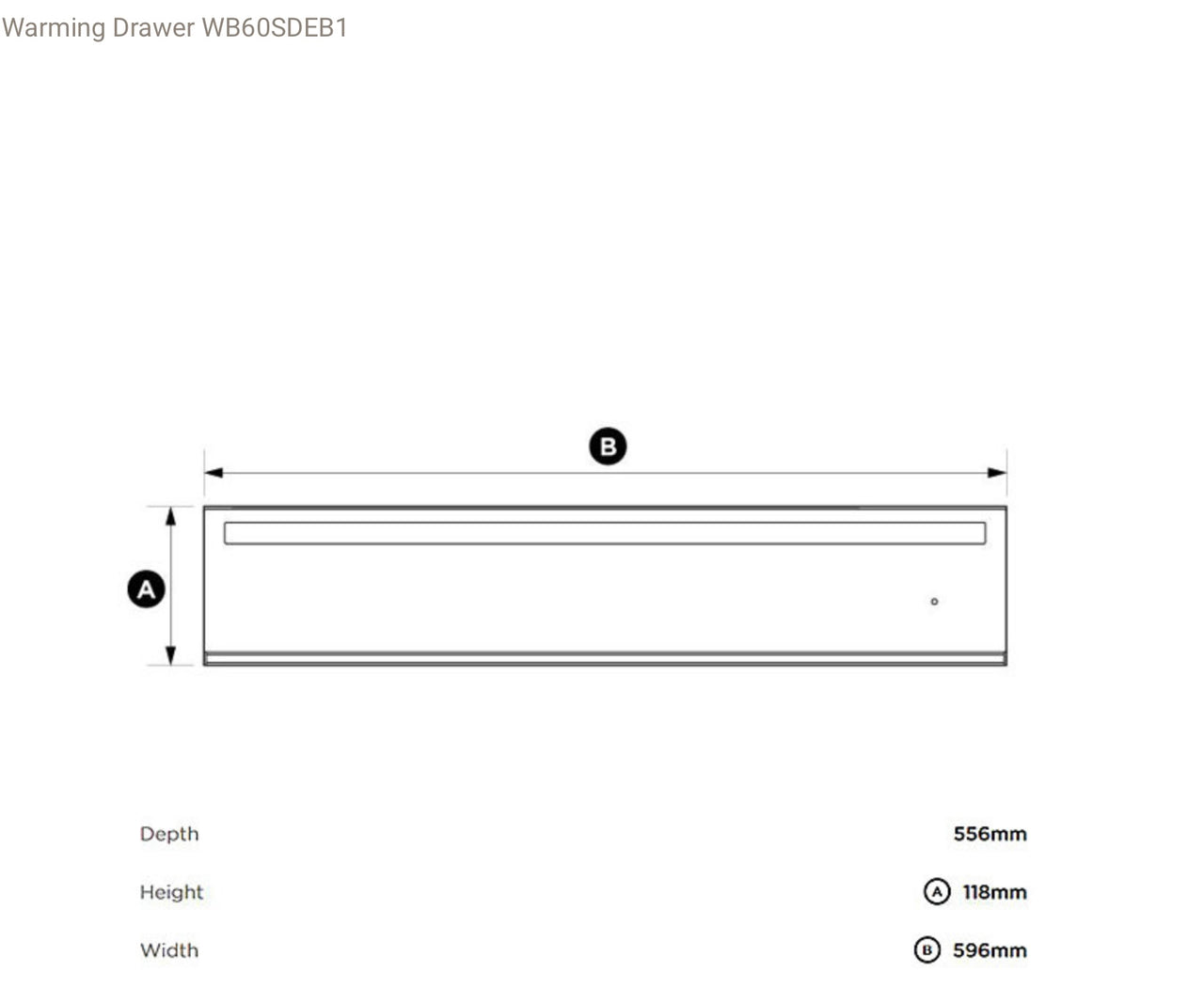 Factory Second Fisher & Paykel Warming Drawer WB60SDEB1 - Second Hand Appliances Geebung