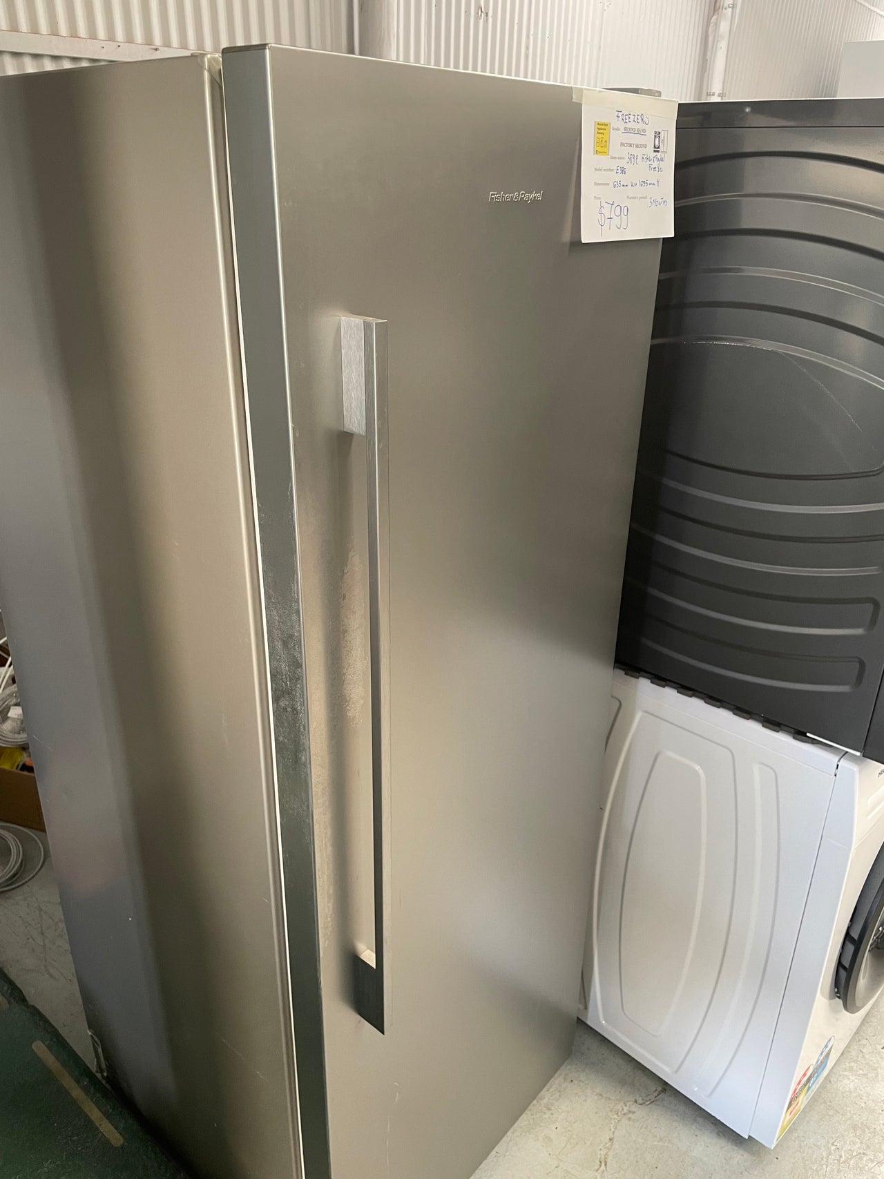 Second hand Fisher&Paykel Upright Freezer E388 - Second Hand Appliances Geebung
