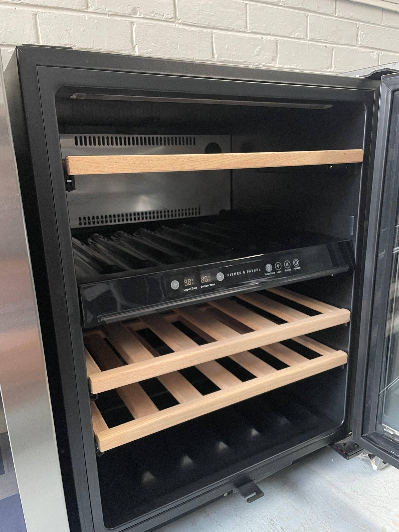Factory second Fisher & Paykel 32 Bottle Dual Zone Wine Cabinet RS60RDWX1 - Second Hand Appliances Geebung