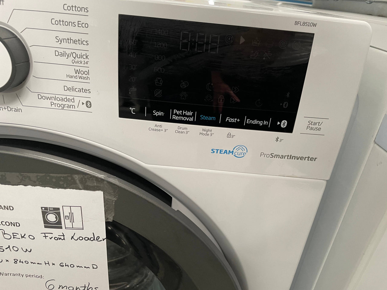 Transportation damaged Beko 8.5kg Front Load Washing Machine BFL8510W