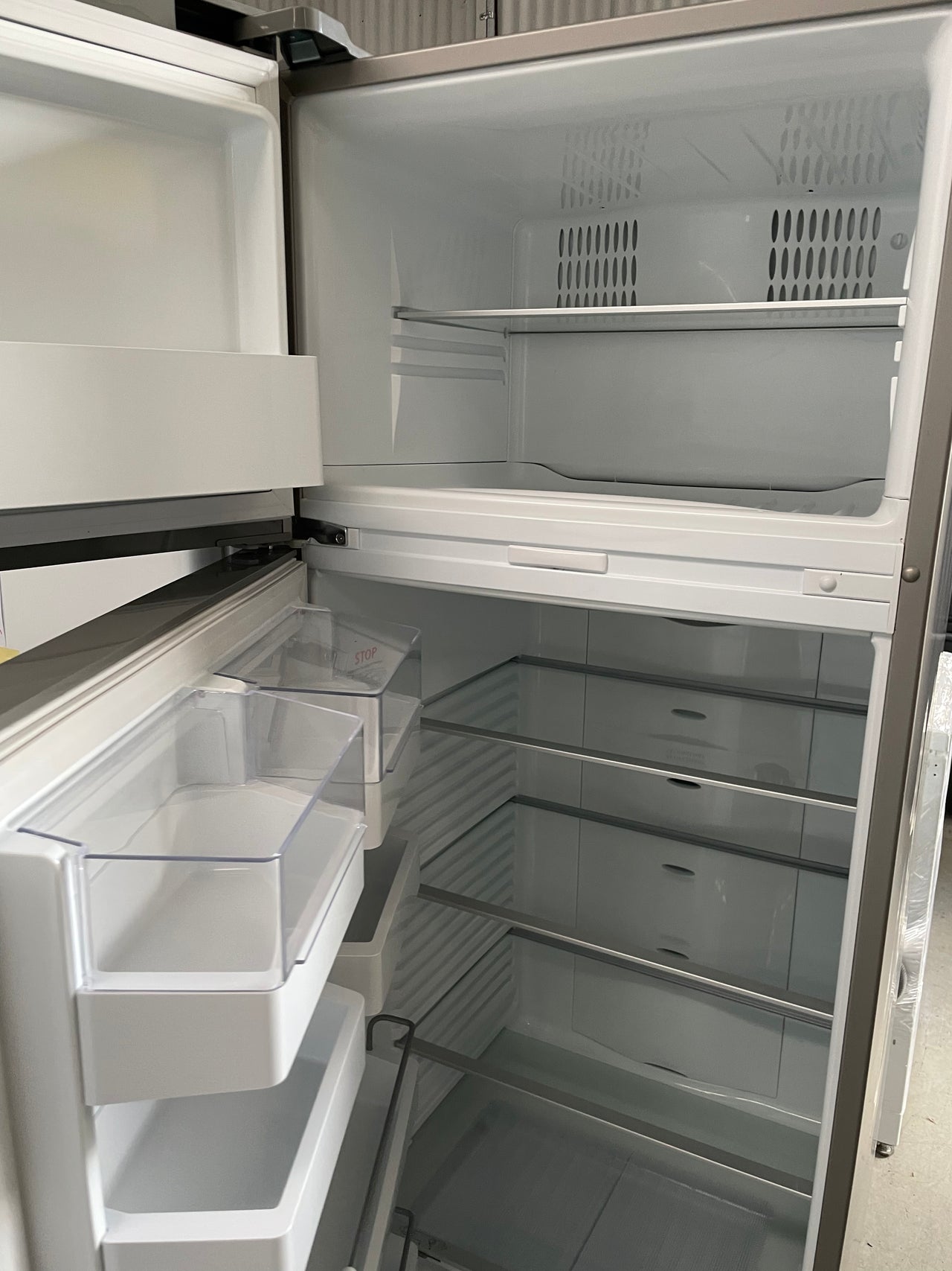 Second hand Fisher & Paykel 411L ActiveSmart Top Mount Fridge RF411TLPX6 - Second Hand Appliances Geebung