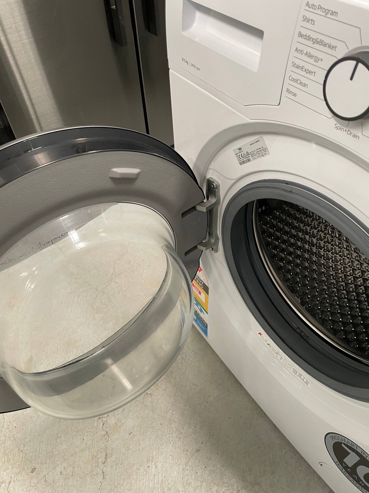 Transportation damaged Beko 8.5kg Front Load Washing Machine BFL8510W