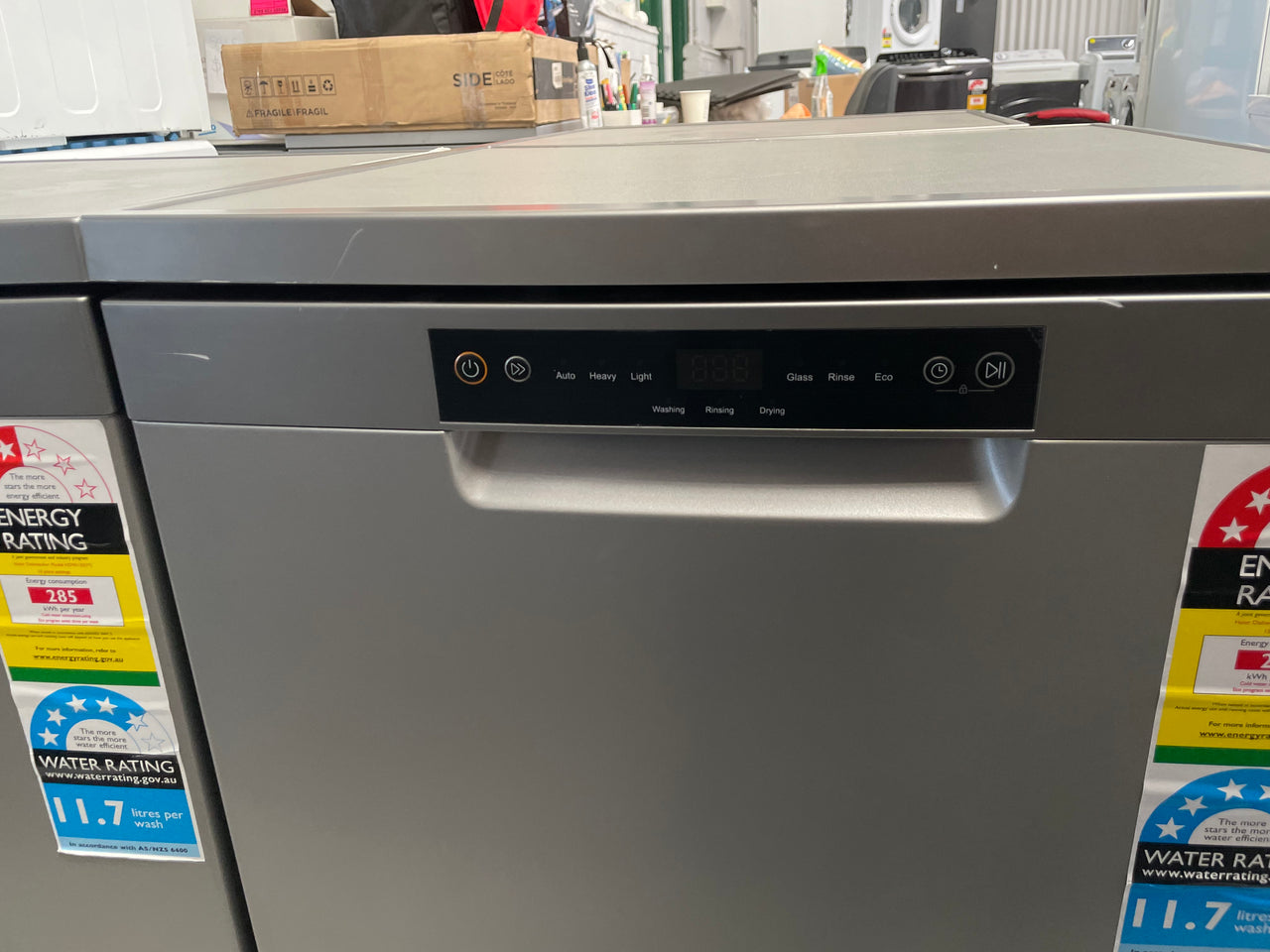 Factory Second Haier Stainless Steel Freestanding Dishwasher HDW13V1S1 - Second Hand Appliances Geebung