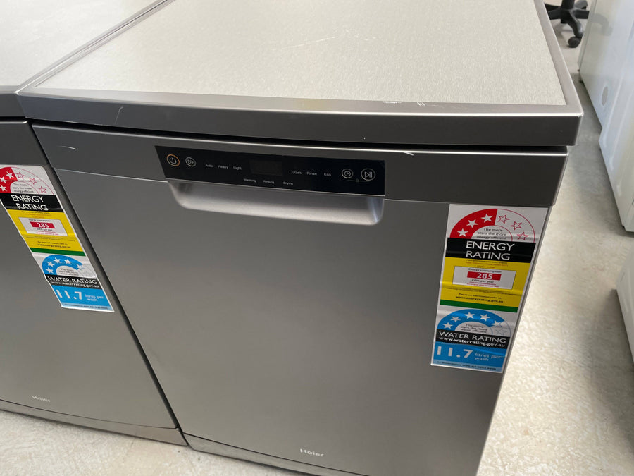 Factory Second Haier Stainless Steel Freestanding Dishwasher HDW13V1S1 - Second Hand Appliances Geebung