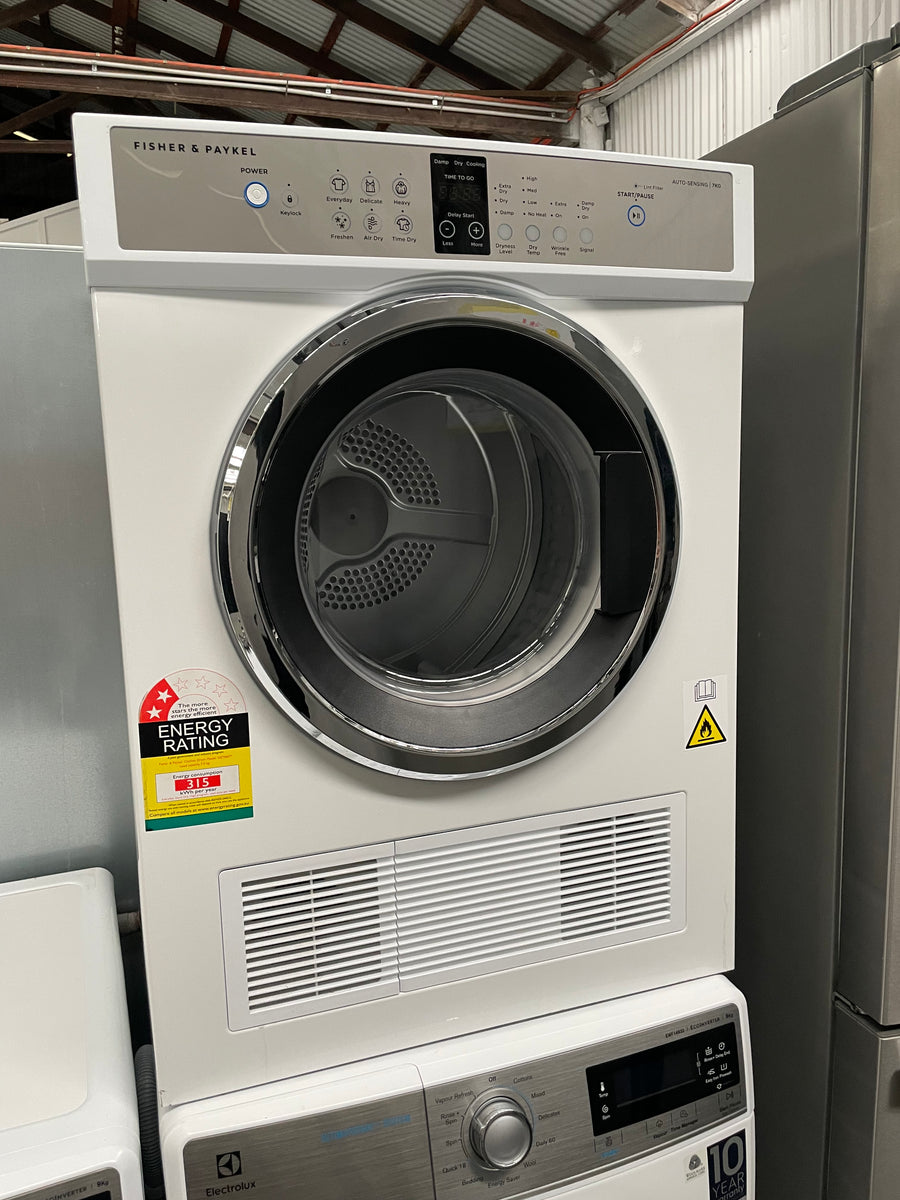 Factory second Fisher&Paykel 7kg Sensor Dryer DE7060G2 - Second Hand Appliances Geebung