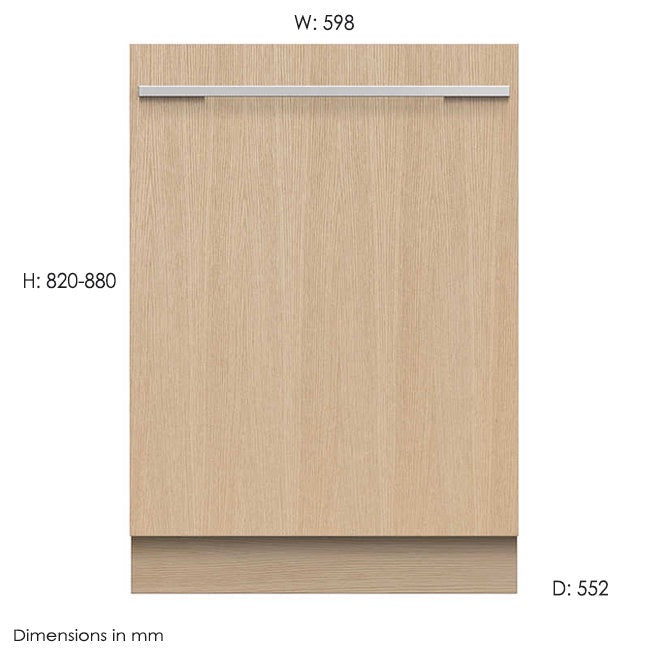 Factory second Fisher & Paykel Fully Integrated Dishwasher DW60U6I1 - Second Hand Appliances Geebung