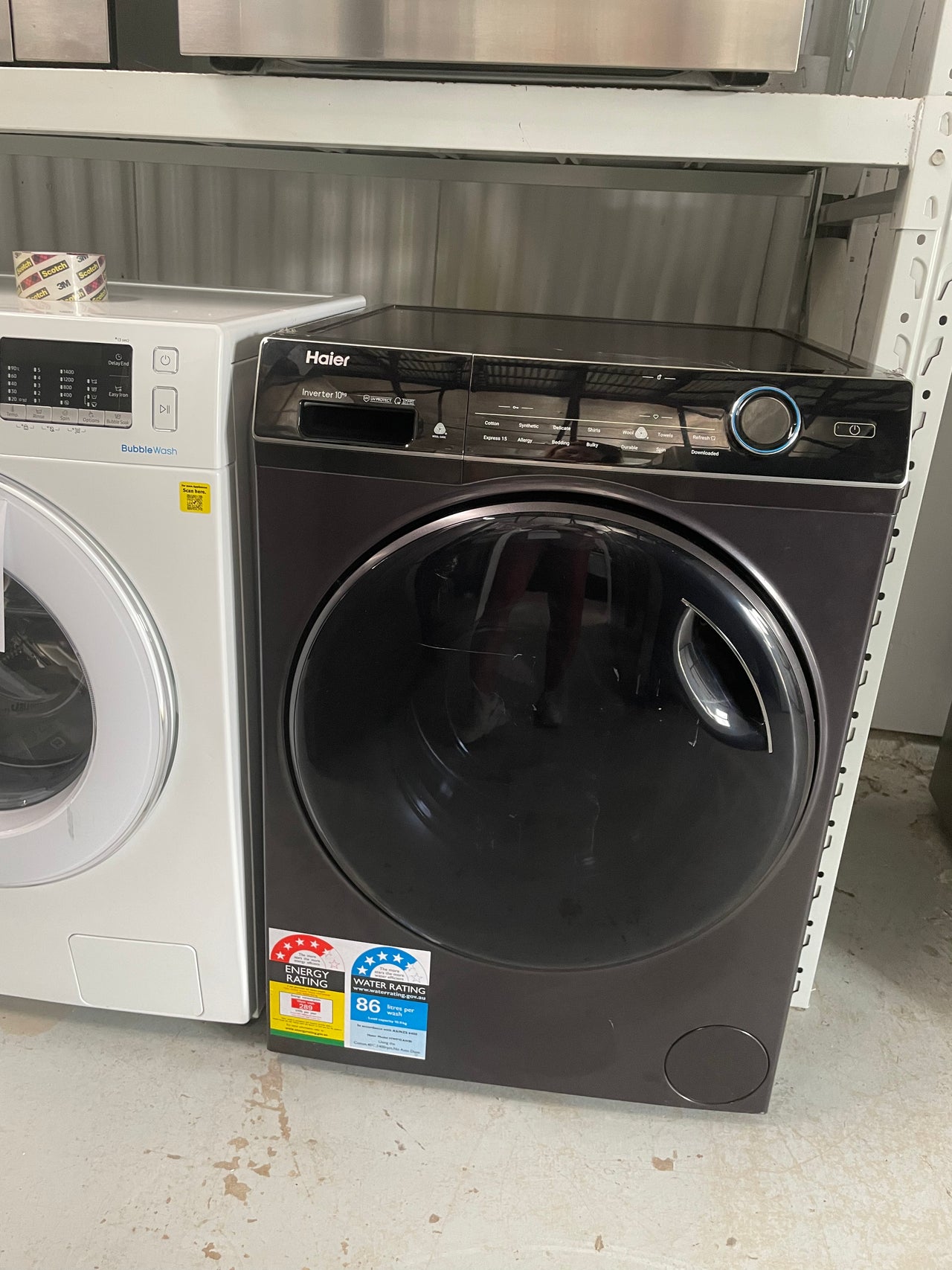 Factory second Haier 10kg Front Loader HWF10ANB1 - Second Hand Appliances Geebung