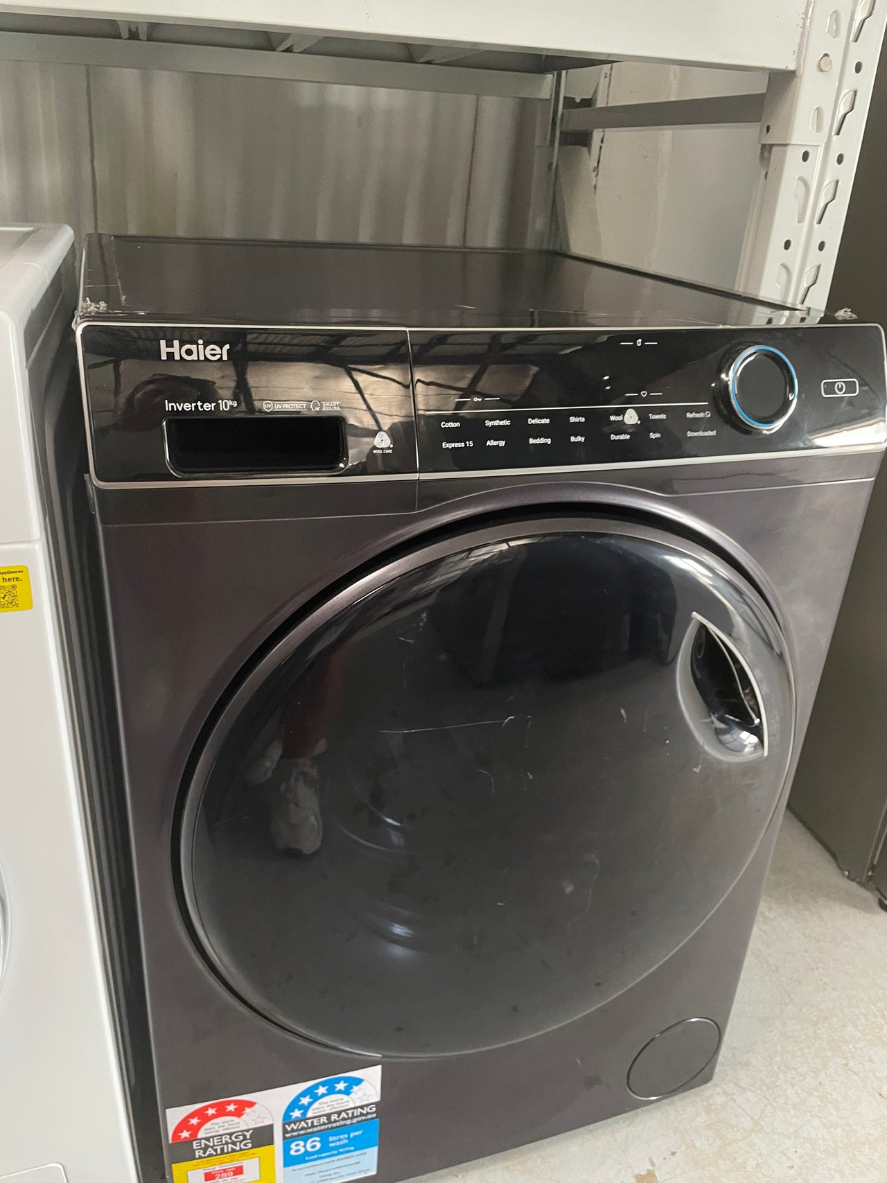 Factory second Haier 10kg Front Loader HWF10ANB1 - Second Hand Appliances Geebung
