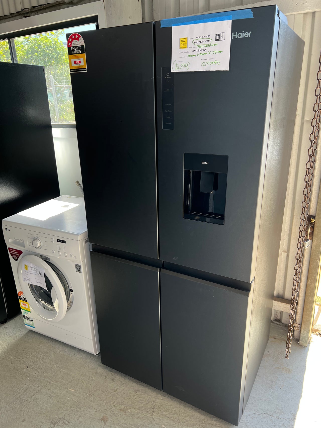 Factory second Haier 508L Quad Door HRF508YHC - Second Hand Appliances Geebung