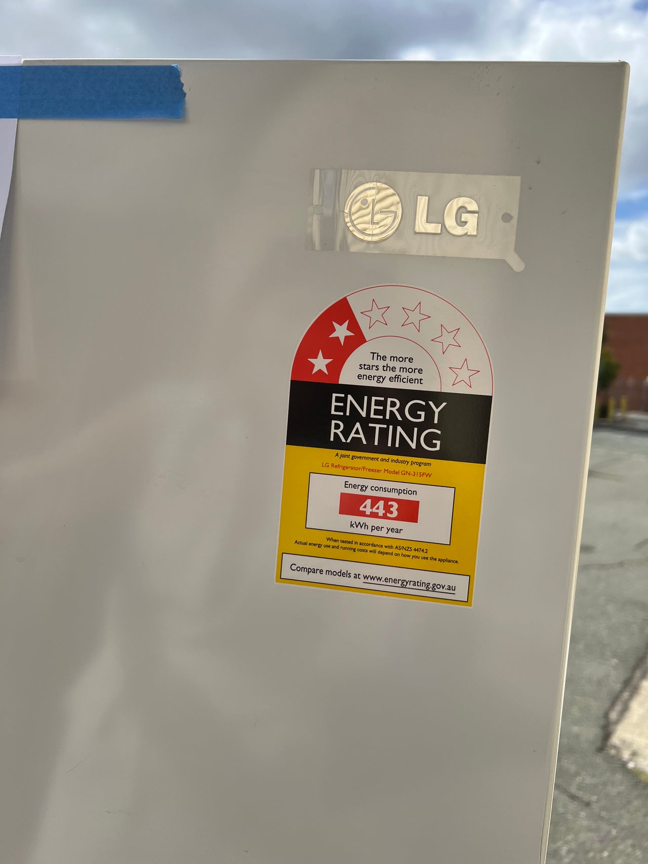 Second hand 315L LG Fridge GN315FW - Second Hand Appliances Geebung