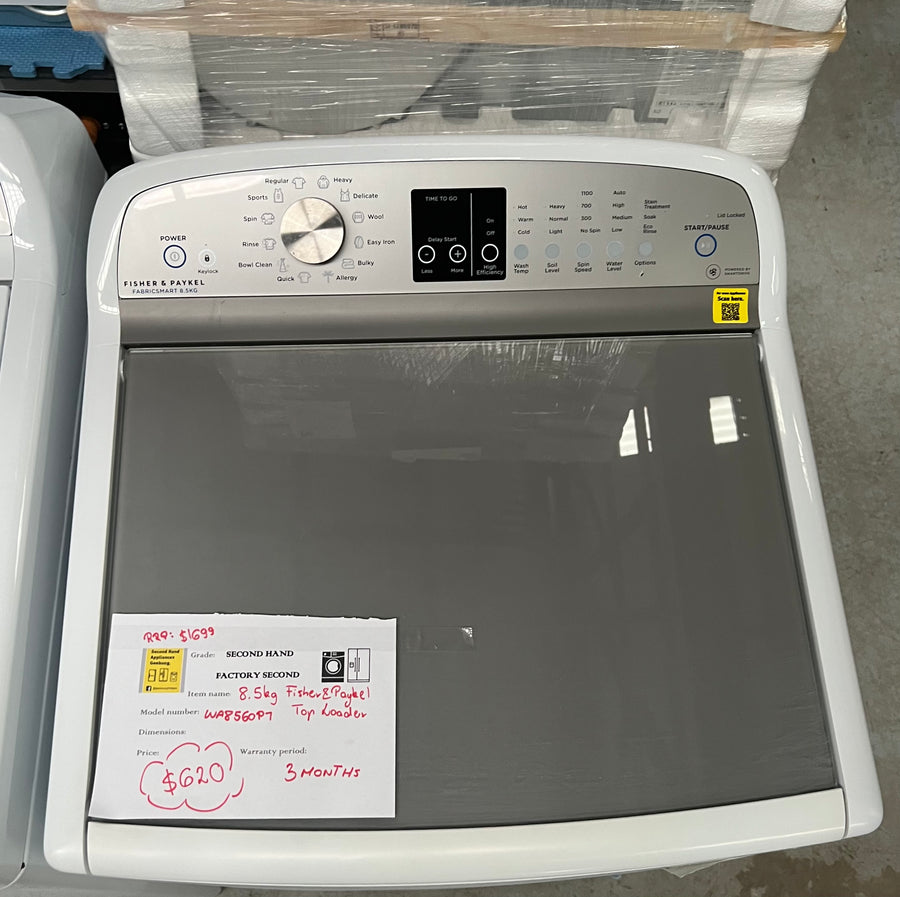 Second hand Fisher&Paykel 8.5kg Top Load Washer WA8560P1 - Second Hand Appliances Geebung