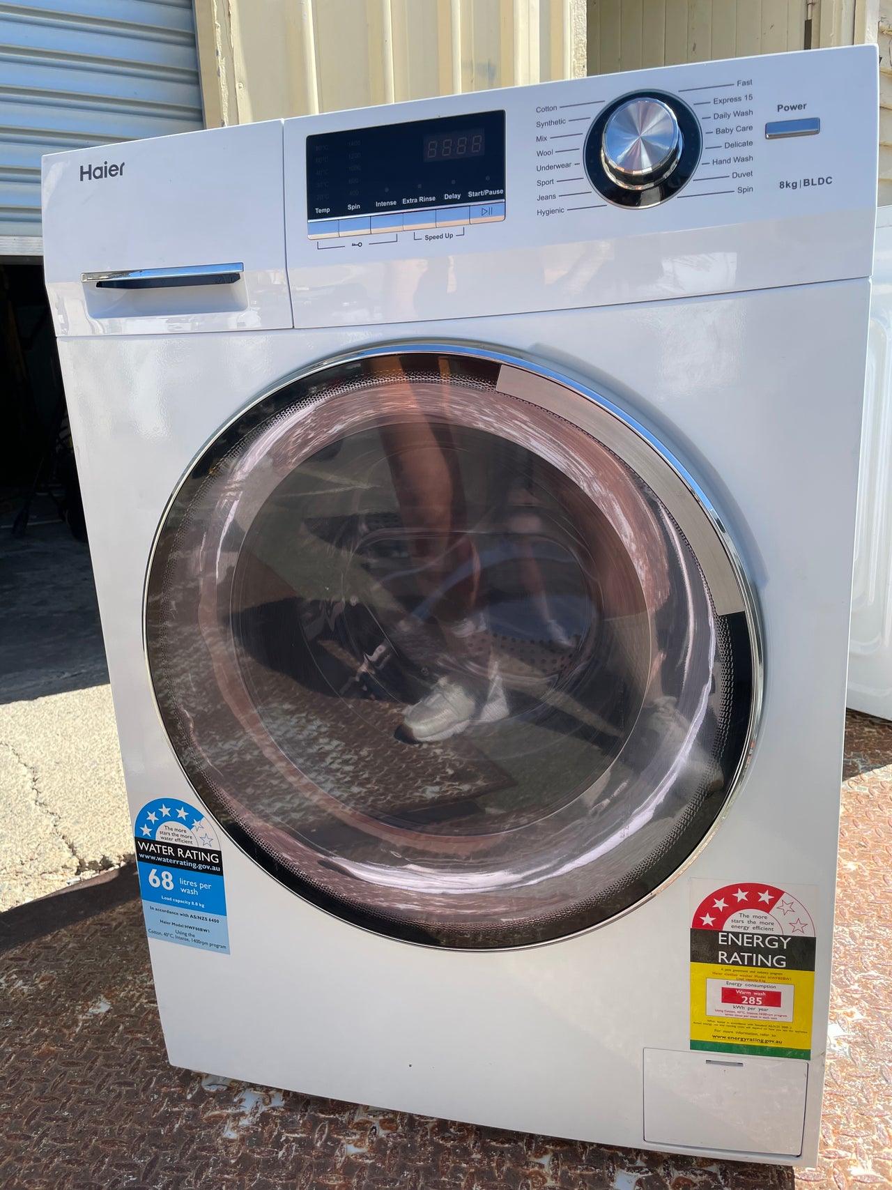 Second hand Haier HWF80BW1 8kg Front Load Washing Machine - Second Hand Appliances Geebung