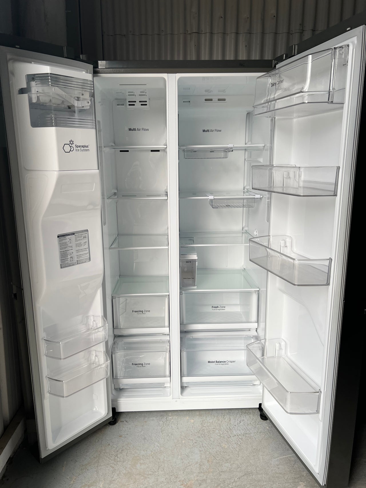 Second hand LG 668L Side by Side Fridge Non Plumbed GS-L668PNL - Second Hand Appliances Geebung